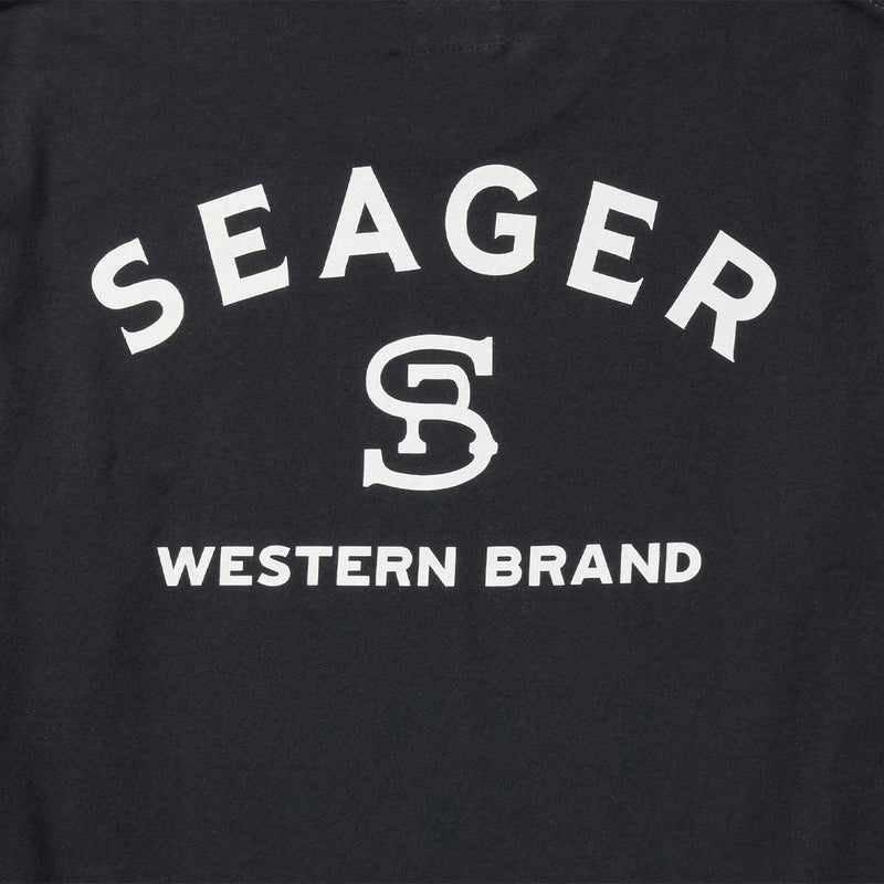 Branded L/S Tee | Black | Seager Co.