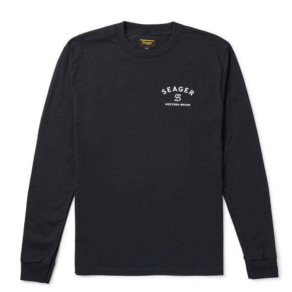 Branded L/S Tee | Black | Seager Co.