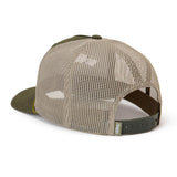 Branded Waxed Canvas Trucker Snapback | Green | Seager Co.