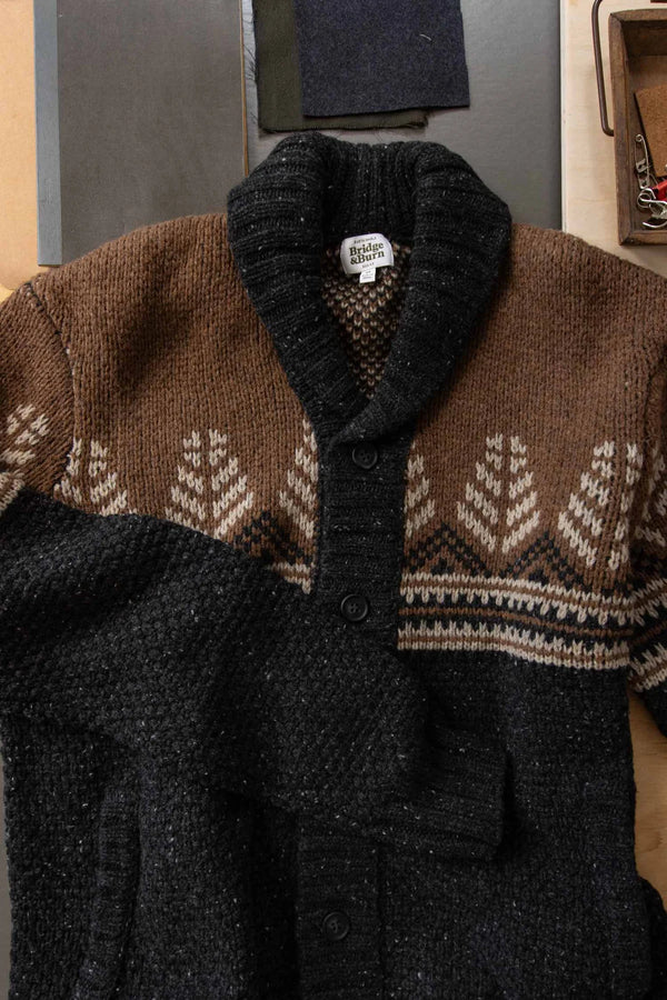 Aaron Sweater | Charcoal Multi | Bridge & Burn