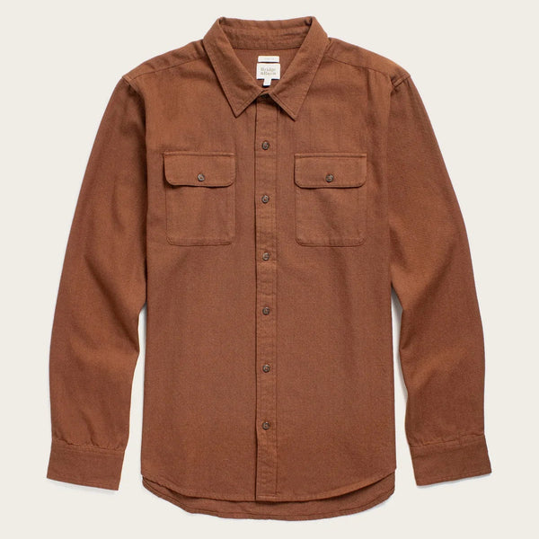 Bedford Shirt | Terracotta Melange | Bridge & Burn