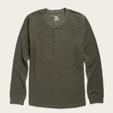 Recycled Waffle Henley | Forest Melange | Bridge & Burn