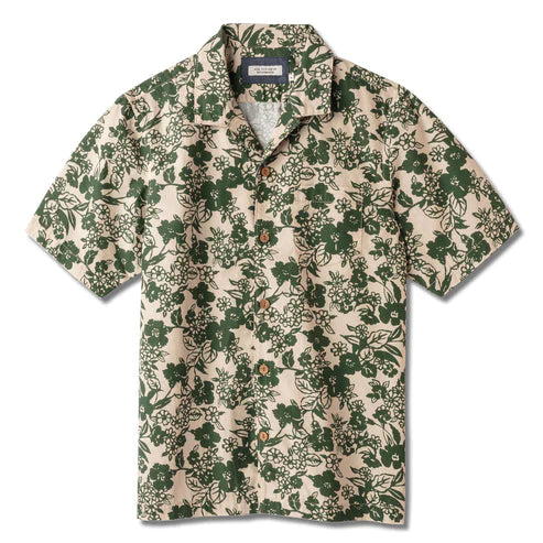 Camp Shirt S/S Shirt | Green Floral | Ace Rivington