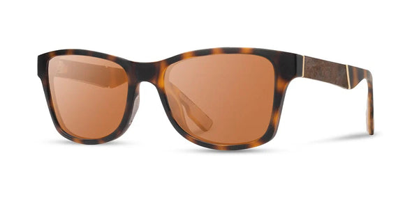 Canby ACTV Sunglasses | Matte Brindle / Elm Burl | Brown Polarized | Shwood