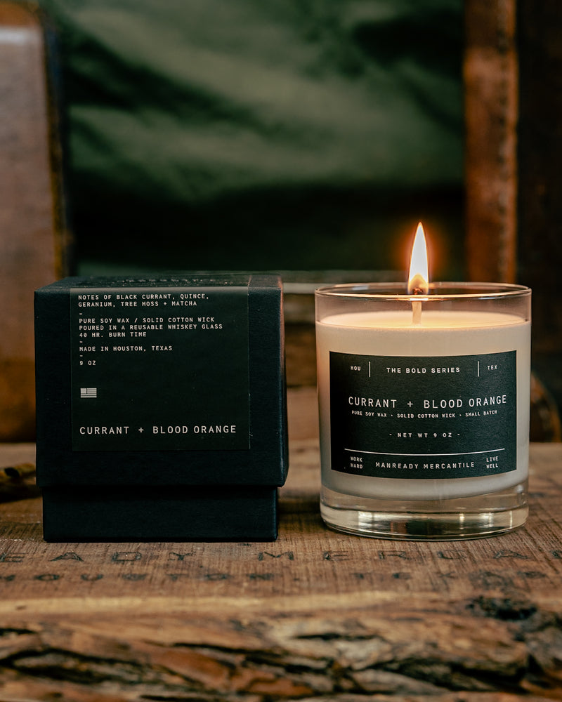 The Bold Series Soy Candle | Currant + Blood Orange | Manready Mercantile