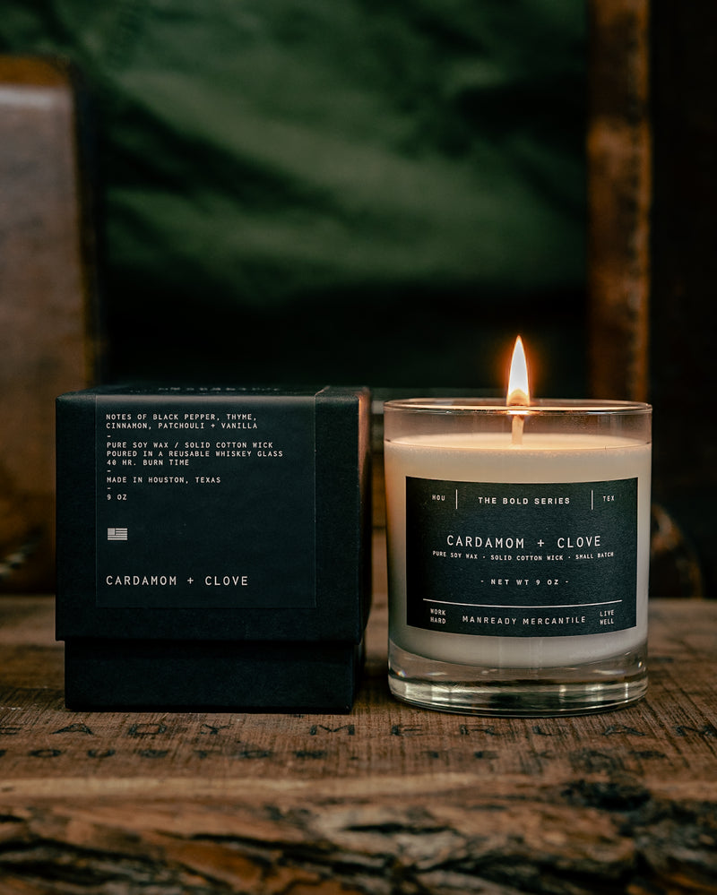 The Bold Series Soy Candle | Cardamom + Clove | Manready Mercantile