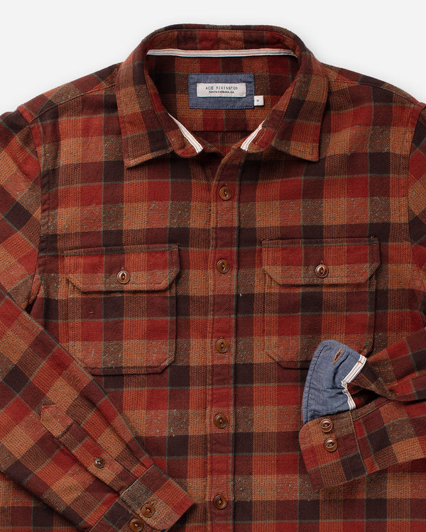 Winter Flannel Shirt | Clay Tile | Ace Rivington