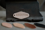 Leather Motel Key Tag | Houston | Manready Mercantile