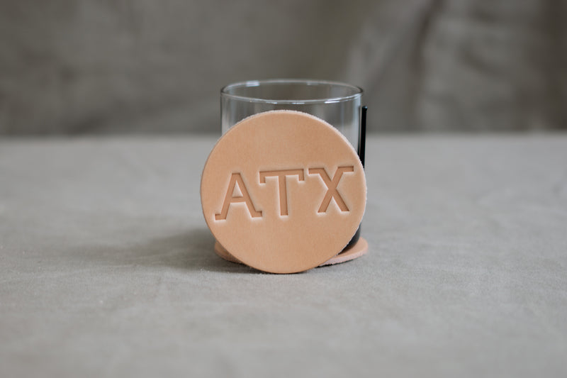 Leather Coaster | ATX | Manready Mercantile