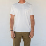13 oz Pocket Tee | White | Freenote Cloth