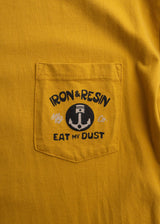 Eat My Dust Pocket Tee | Gold | Iron & Resin