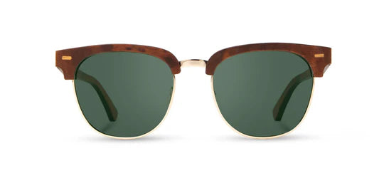 Eugene Wood Sunglasses | Redwood Burl | G15 Polarized | Shwood