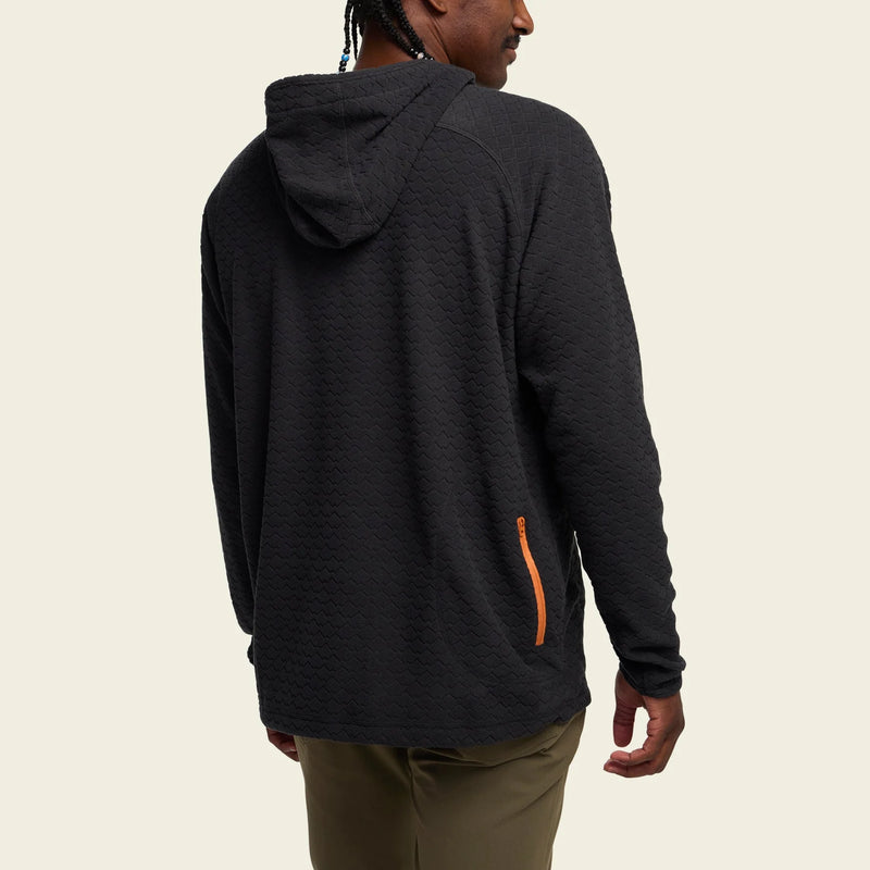 Palo Duro Fleece Hoodie | Mountain Grid Antique Black | Howler Bros
