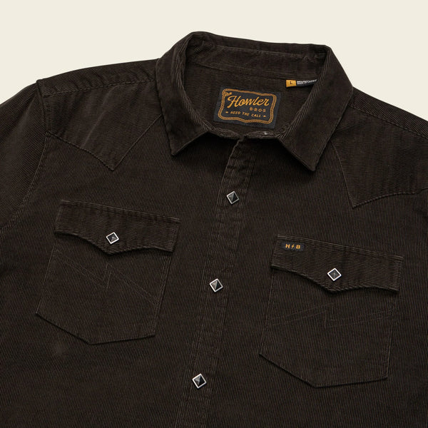 Banning Corduroy Snapshirt | Antique Black | Howler Bros