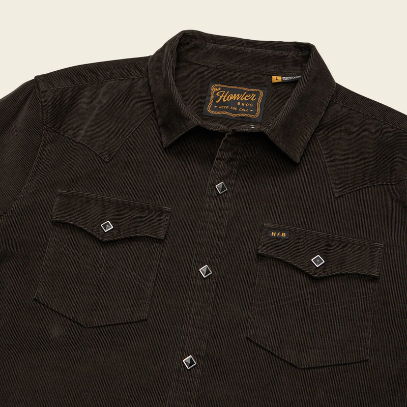 Banning Corduroy Snapshirt | Antique Black | Howler Bros