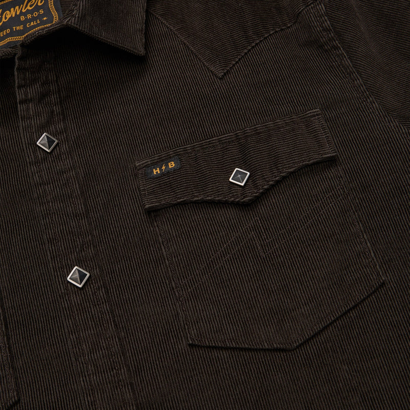 Banning Corduroy Snapshirt | Antique Black | Howler Bros