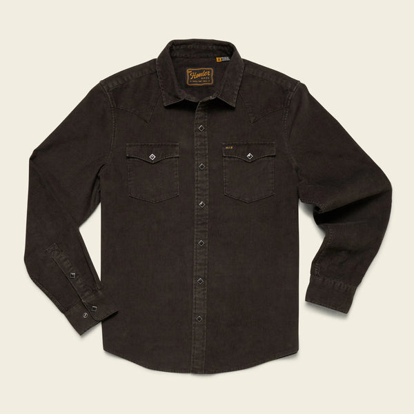 Banning Corduroy Snapshirt | Antique Black | Howler Bros