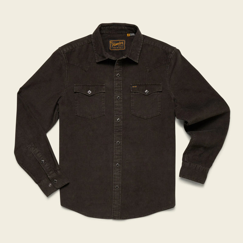 Banning Corduroy Snapshirt | Antique Black | Howler Bros