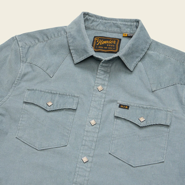 Banning Corduroy Snapshirt | Iron Blue | Howler Bros