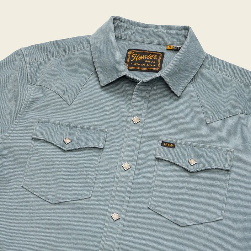 Banning Corduroy Snapshirt | Iron Blue | Howler Bros