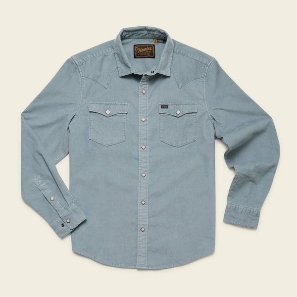 Banning Corduroy Snapshirt | Iron Blue | Howler Bros