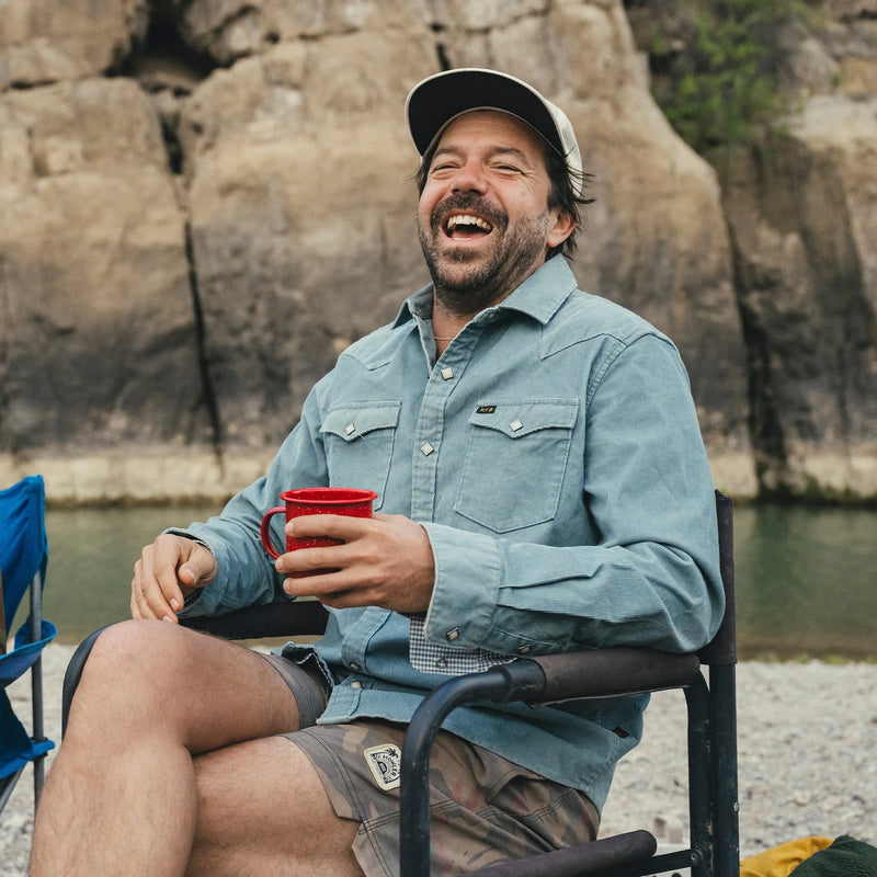 Banning Corduroy Snapshirt | Iron Blue | Howler Bros