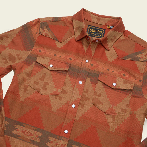 Sheridan Flannel | Mitla Motifs: Terracotta | Howler Bros
