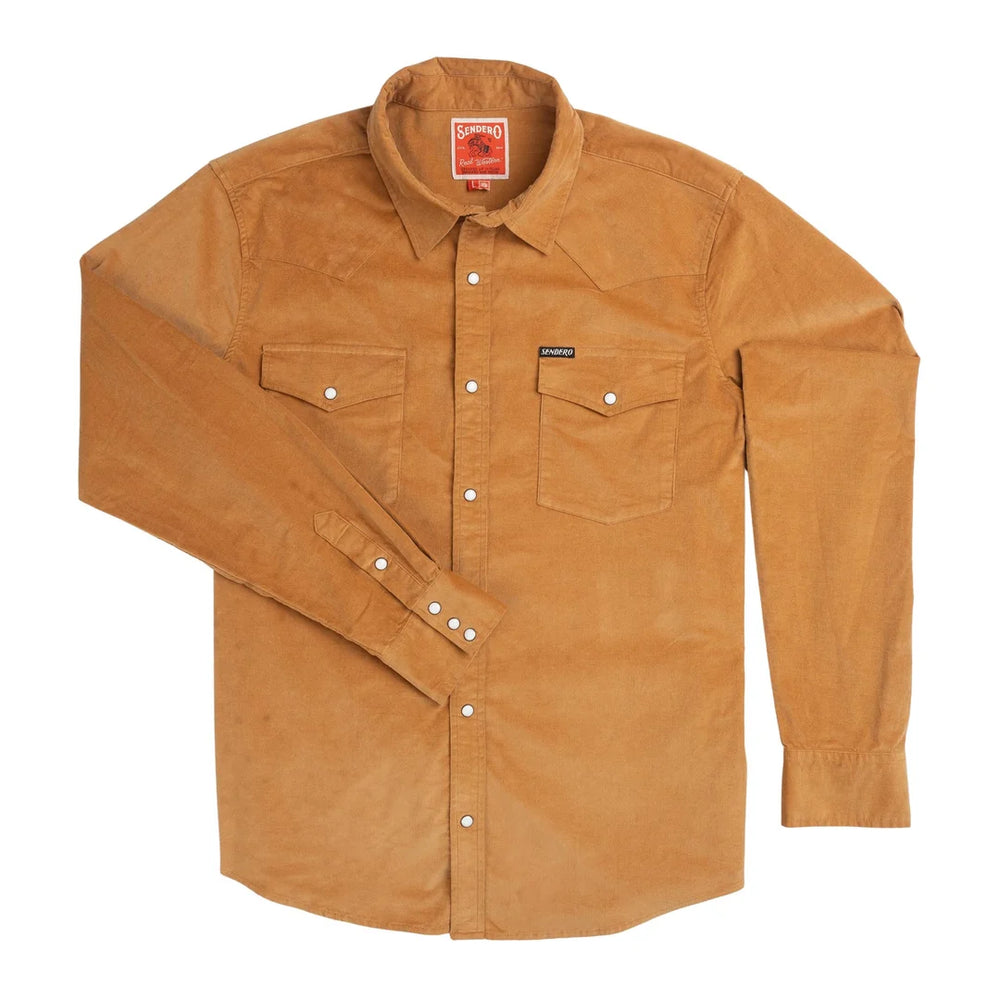 N*I様 MASSES WESTERN CORDUROY SHIRT S Wyatt Pearl Snap Corduroy Shirt | Sandstone | Sendero Provisions