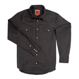 Wyatt Western Pearl Snap Solid Shirt | Basalt | Sendero Provisions Co