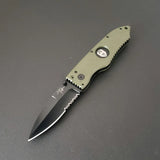 Hoffner Folding Snap Knife | Black Combo Blade | Hoffner Knives