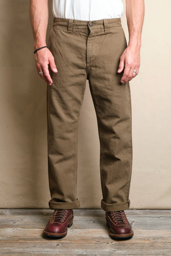 Deck Pant | 14 oz Army | Freenote Cloth