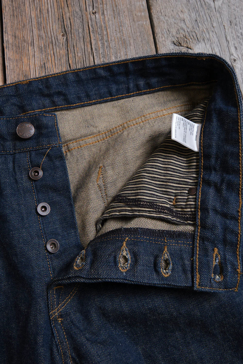Portola Classic Taper | 13 oz Natural Rinsed Denim | Freenote