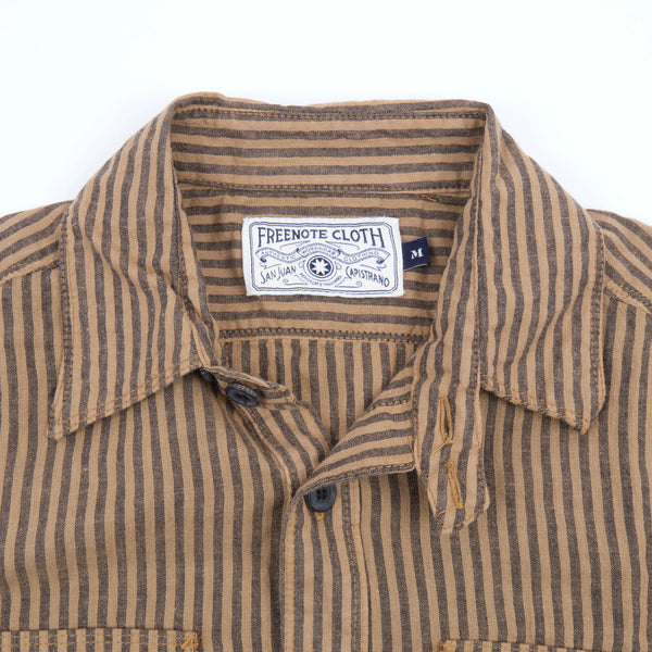 Wells Shirt | Gold Stripe | Freenote Cloth