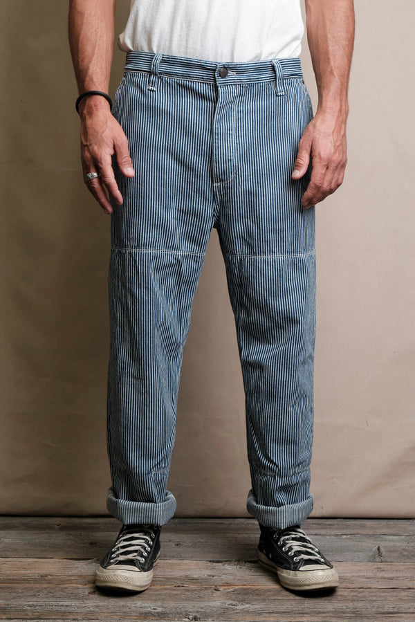 Ortega Pant | Indigo Stripe | Freenote Cloth