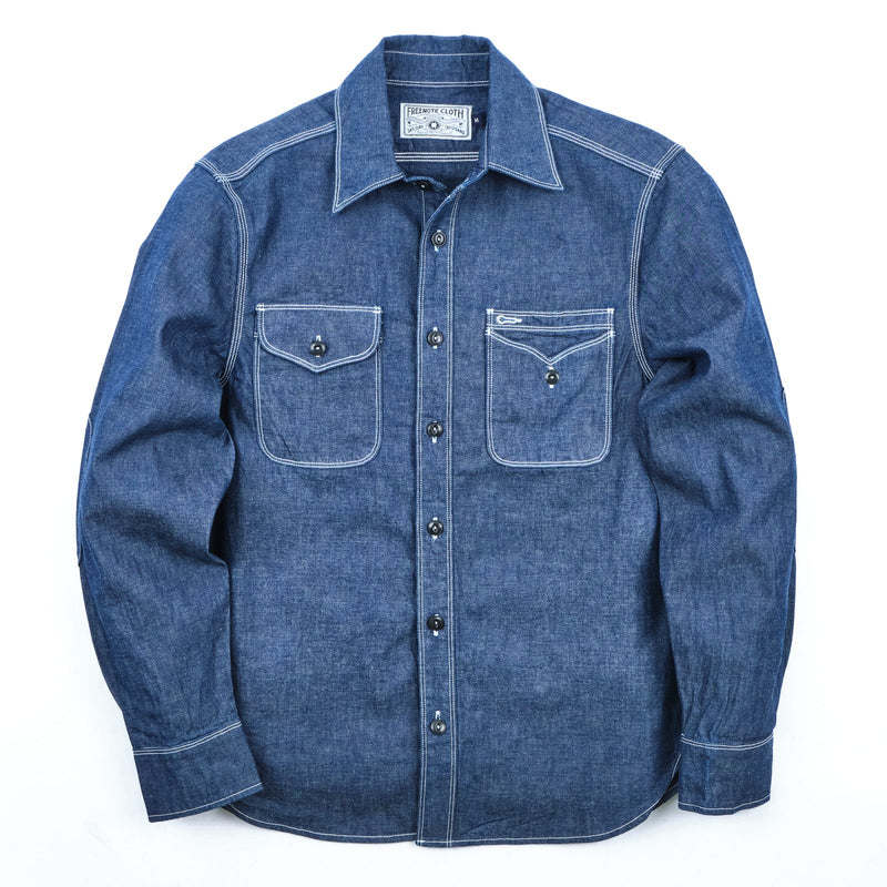 Lambert Shirt | Slate Chambray | Freenote Cloth – Manready Mercantile