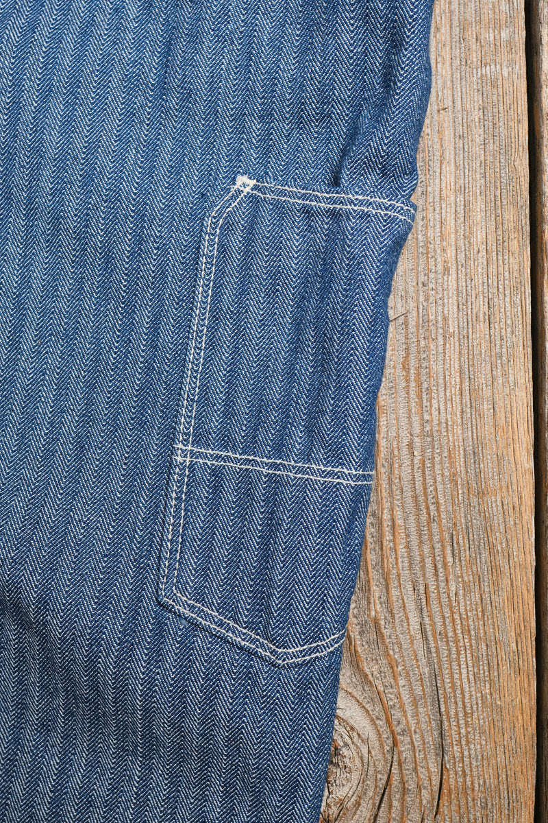 Ortega Pant | 13 oz Blue Herringbone | Freenote Cloth – Manready