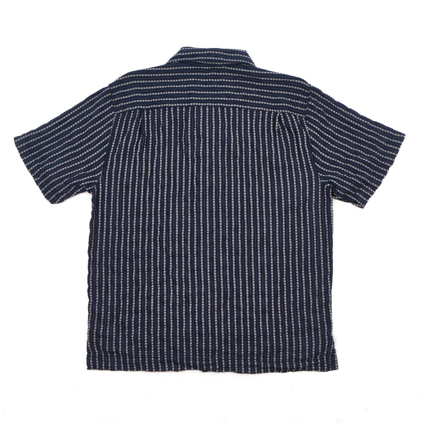 Cayucos S/S Shirt | Jacquard Navy | Freenote Cloth – Manready