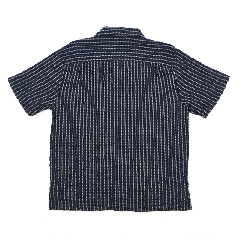 Cayucos S/S Shirt | Jacquard Navy | Freenote Cloth – Manready