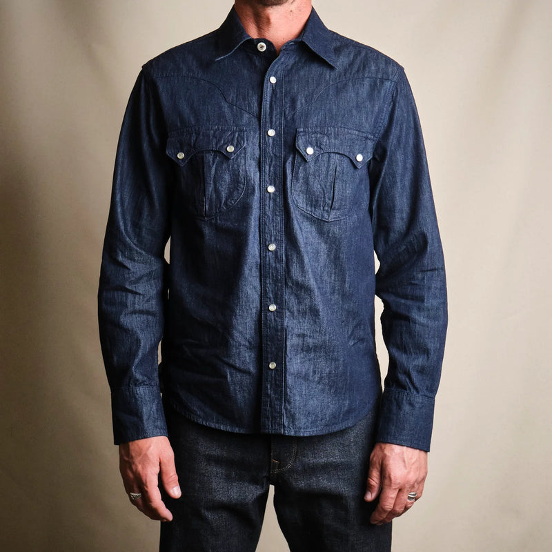 Sinclair Shirt | 6 oz Blue Denim | Freenote Cloth – Manready