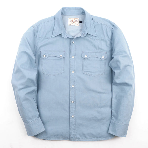 Modern Western L/S Shirt | Clear Blue | Freenote Cloth – Manready