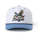 Greenhead Snapback | White + Blue | Seager Co.