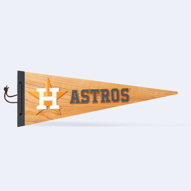 Houston Astros 3D Wood Pennant | Pillbox Bat Company
