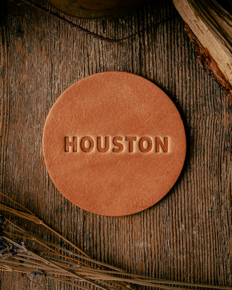 Leather Coaster | Houston | Manready Mercantile