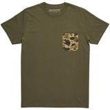 Original Camo Pocket Tee | Olive | Ball and Buck