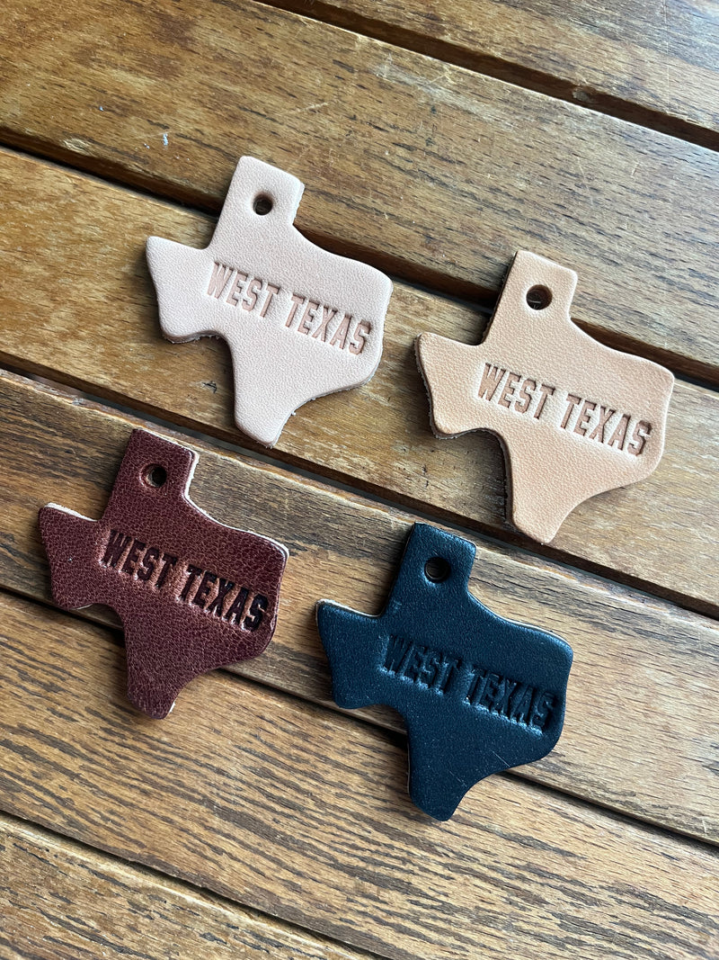 Leather Texas Key Tag | West Texas | Manready Mercantile