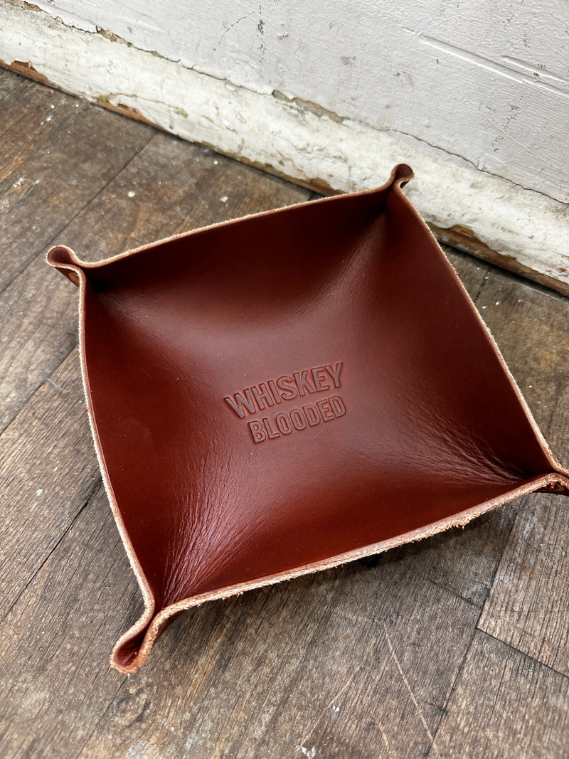 Leather Valet Tray | Whiskey Blooded | Manready Mercantile