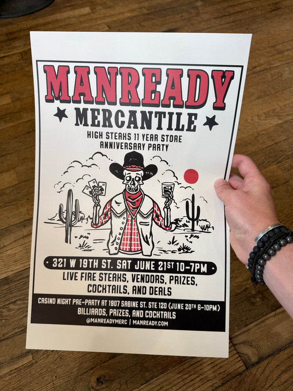 11-Year Anniversary Limited Edition Poster | Manready Mercantile