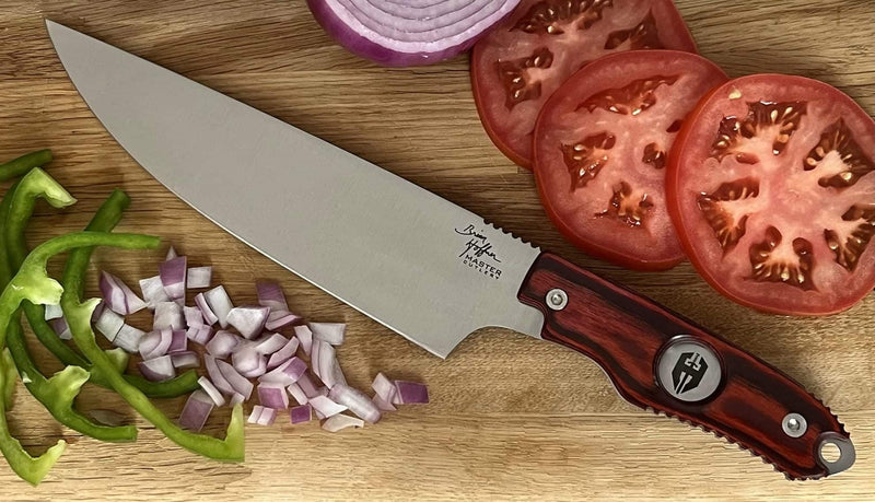 8" Chefmaster Knife | Pakka Wood Grip | Hoffner Knives