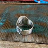 Lovebird Cigar Band Ring | Sterling Silver | Red Rabbit Trading Co.