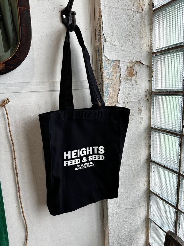 Tote Bag | Heights Feed and Seed | Black | Manready Mercantile